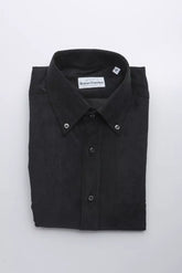Robert Friedman Black Cotton Men's Shirt -   -  Robert Friedman.